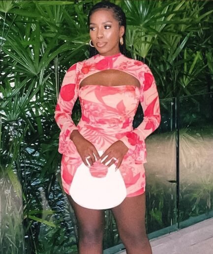 Long Sleeve Floral Print Dress