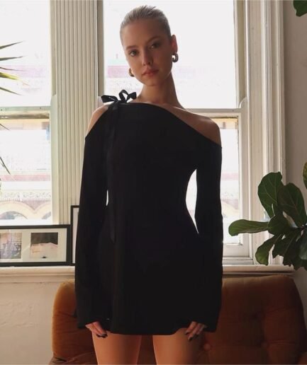 One Shoulder Mini Bodycon Dress
